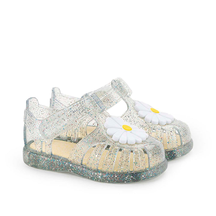 IGOR NIÑA SANDALIA TOBY GLOSS FLOR GLITTER