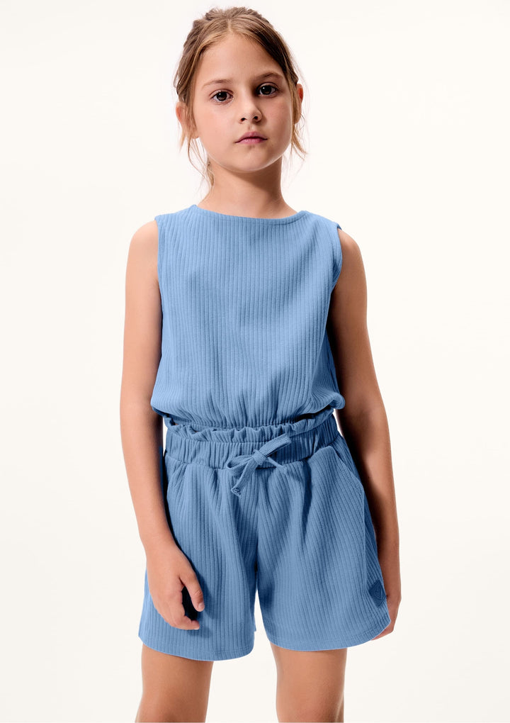 HERING NIÑA CONJ. DE SHORT AZUL CLARO