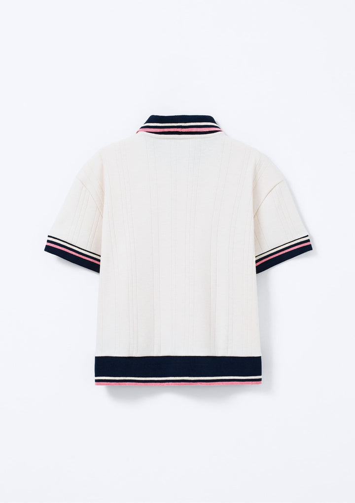 HERING NIÑA POLO OFF WHITE