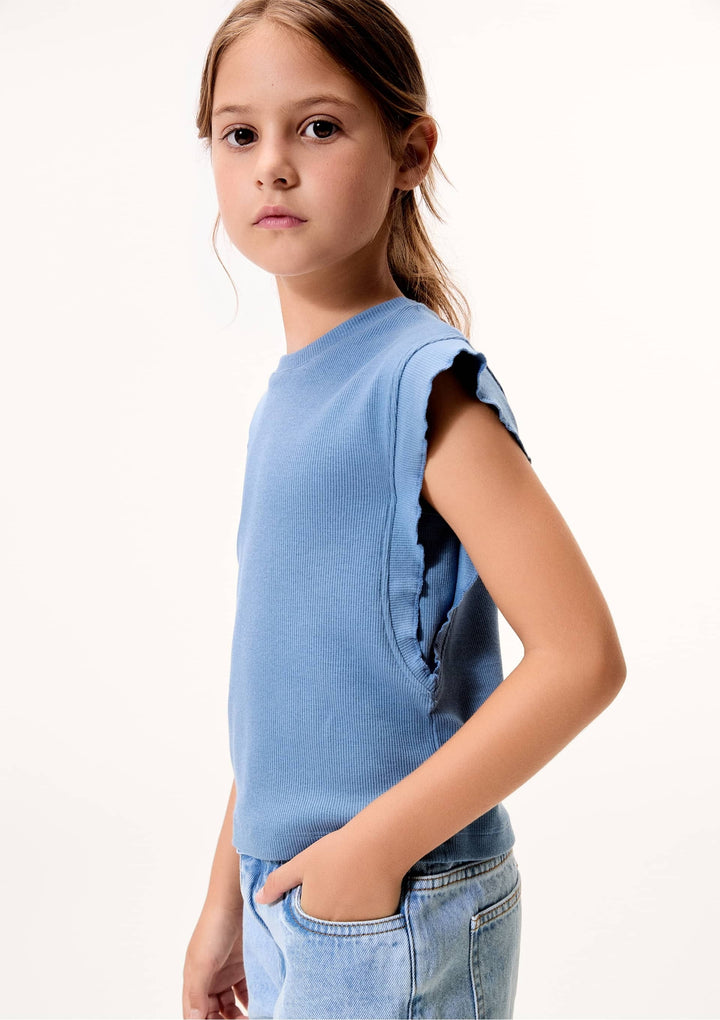 HERING NIÑA BLUSA AZUL MEDIO