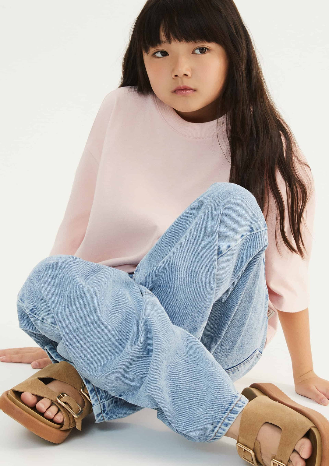 HERING NIÑA BLUSA ROSA CLARO