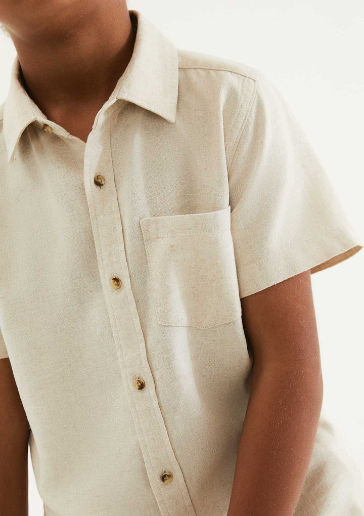 HERING NIÑO CAMISA CAQUI