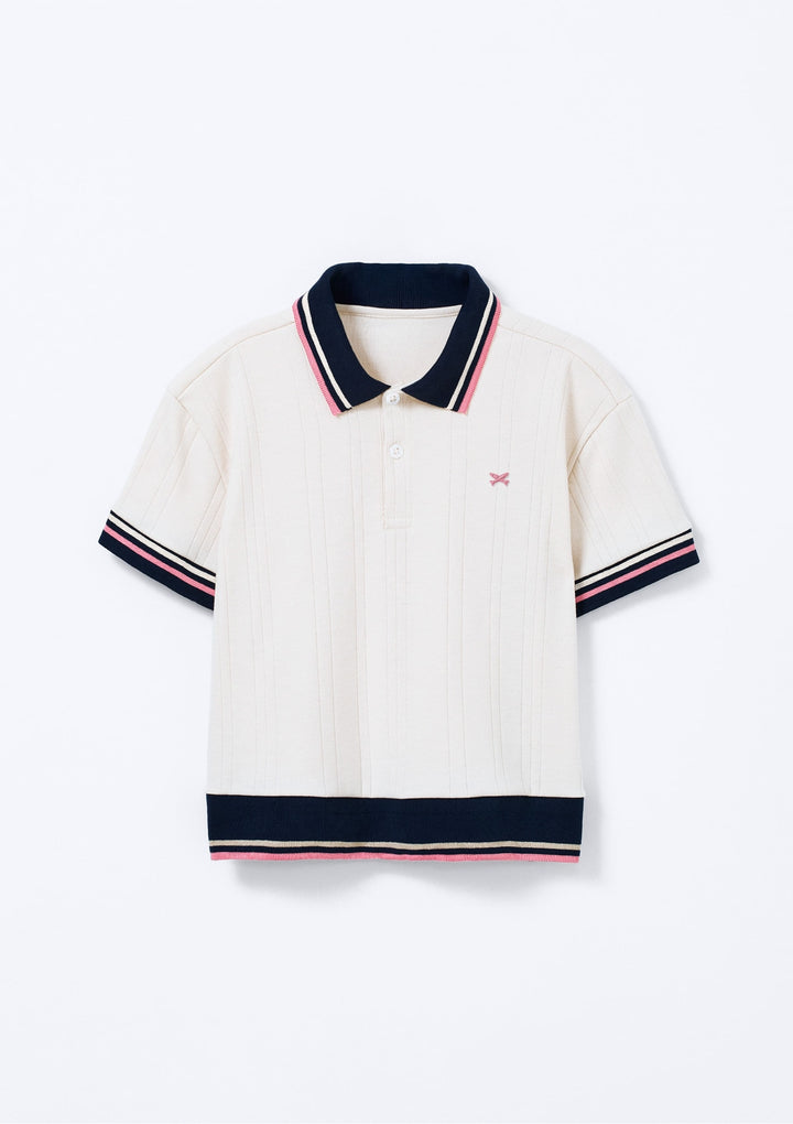 HERING NIÑA POLO OFF WHITE