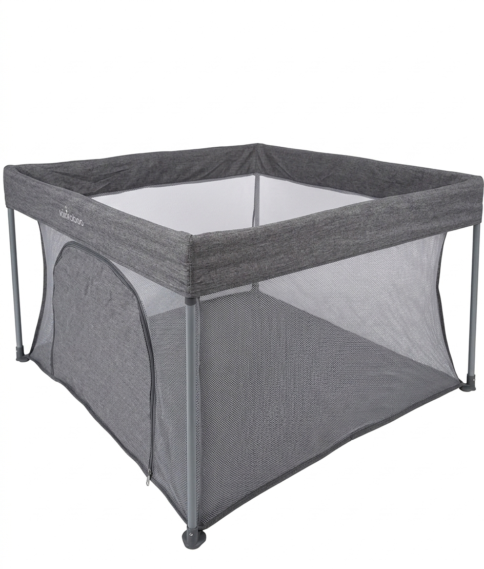 PREMIUM BABY CORRAL GRIS EASY FOLD 110 X 110 X 74 CM