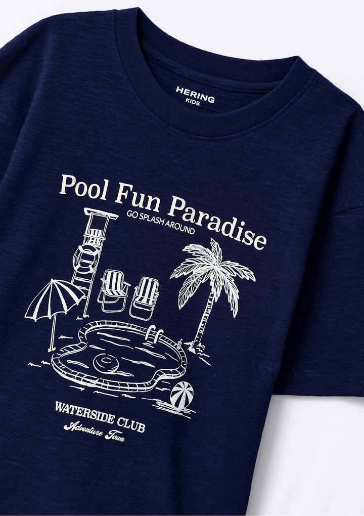 HERING NIÑO TSHIRT AZUL ESCURO