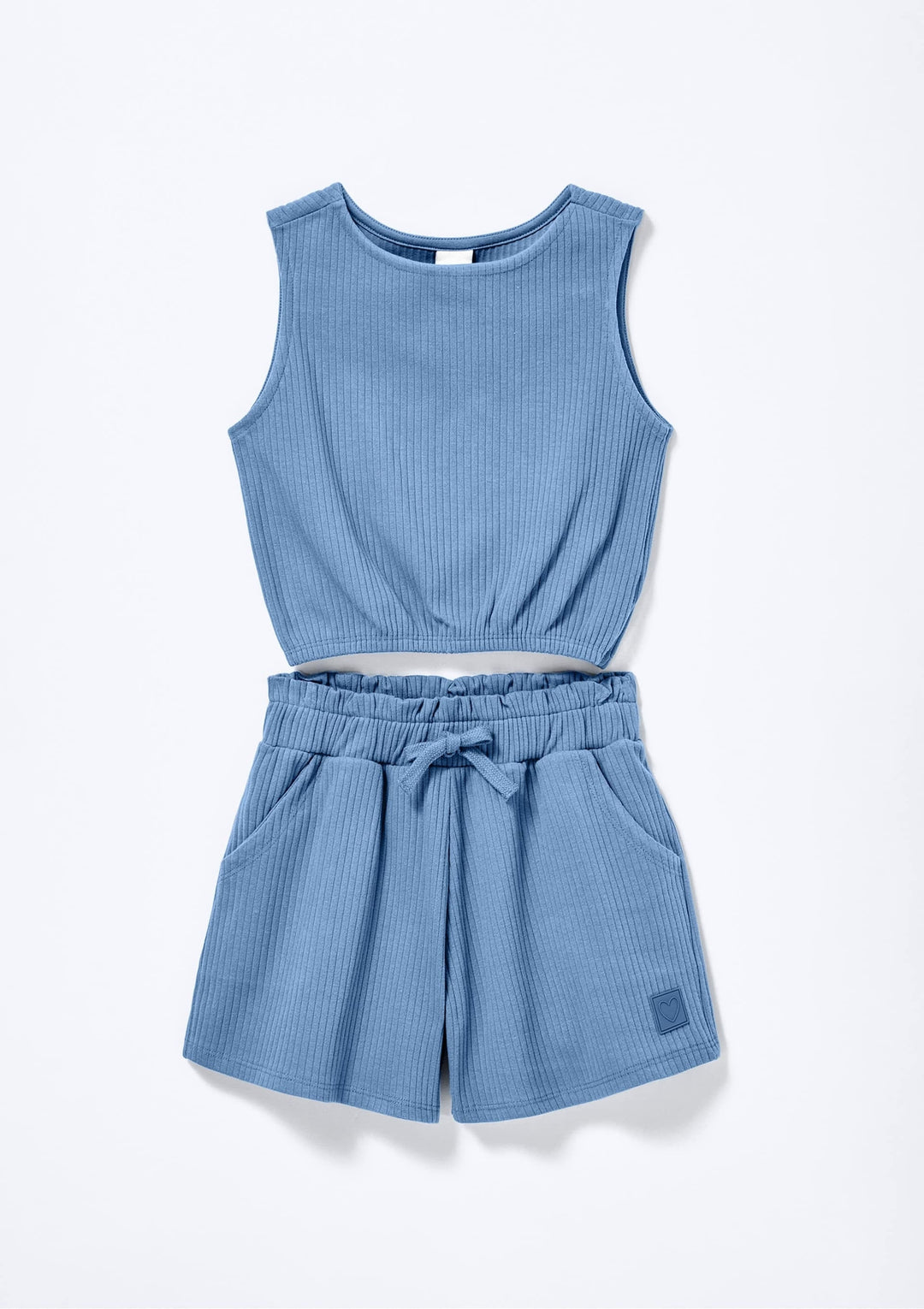 HERING NIÑA CONJ. DE SHORT AZUL CLARO