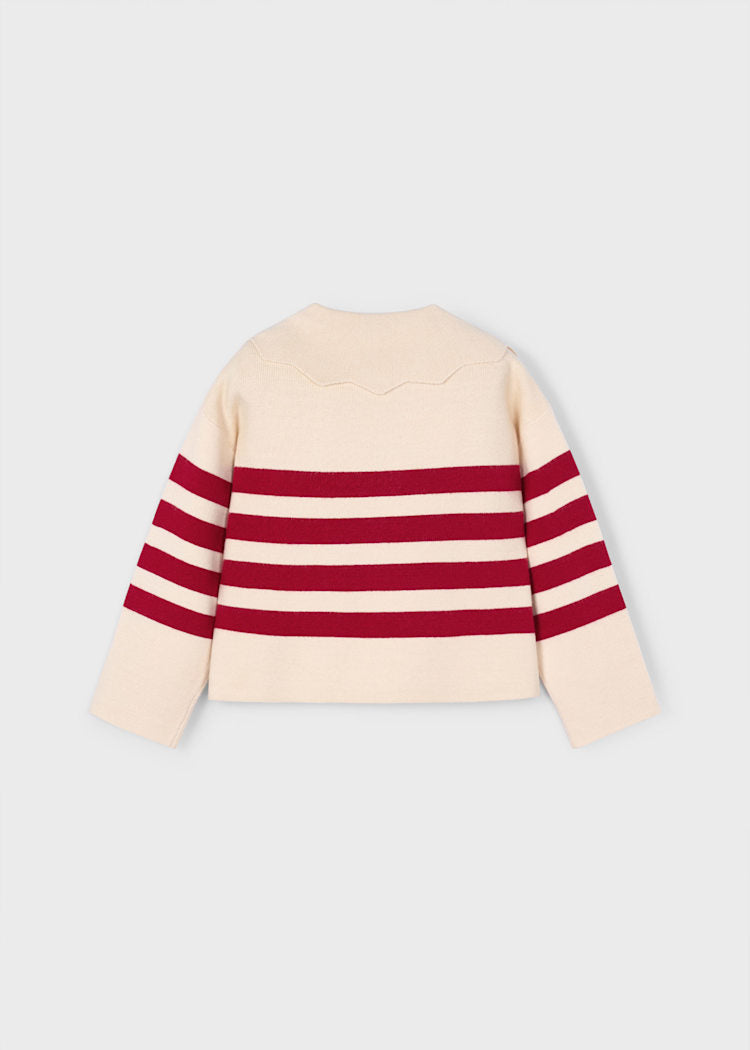 MAYORAL NIÑA TSHIRT STRIPES ALMOND