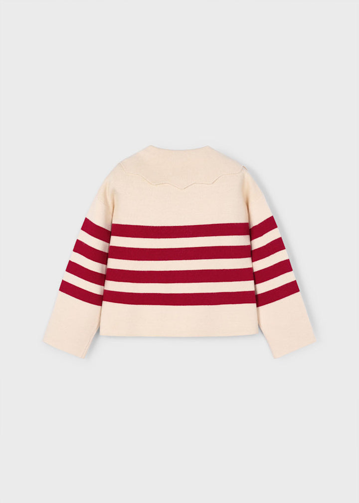 MAYORAL NIÑA TSHIRT STRIPES ALMOND