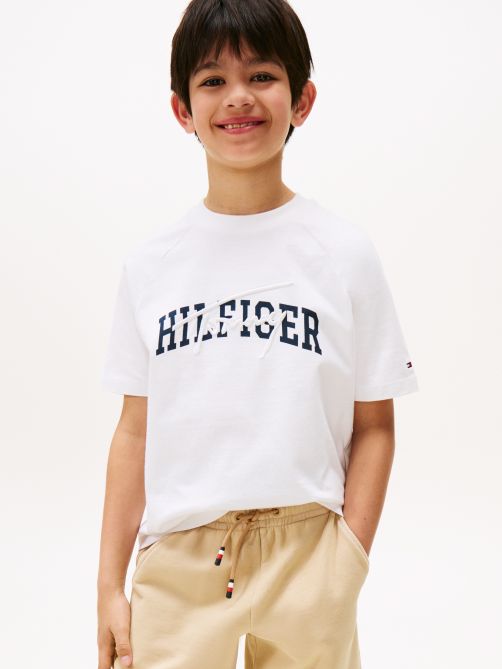 TOMMY HILFIGER NIÑO TSHIRT MIXED GRAPHIC WHITE