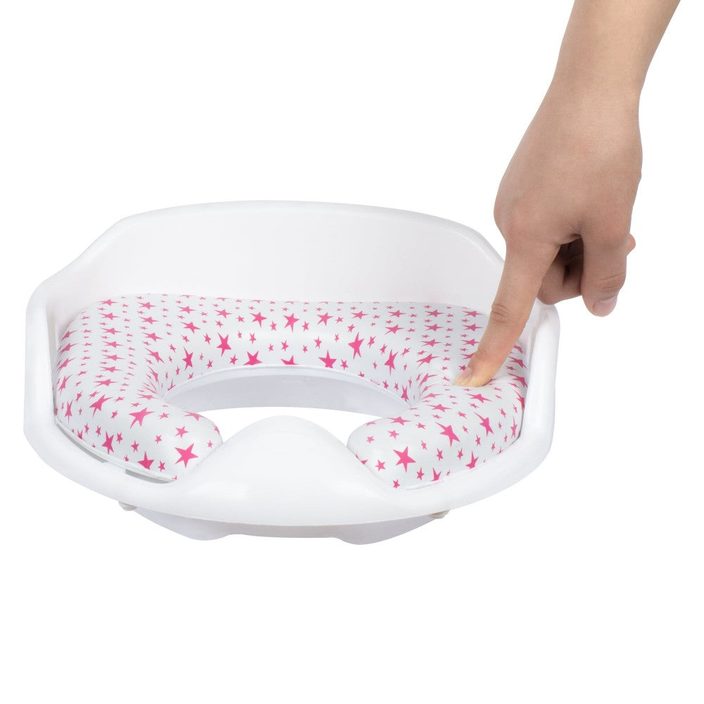 SEVI BEBE ADAPTADOR DE INODORO LUXURY TOILET SEAT ADAPTER - PINK STAR-ROSADO