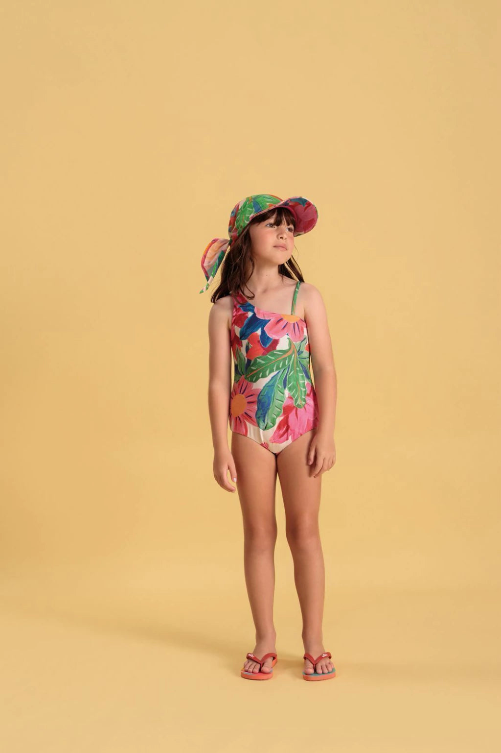 BUGBEE NIÑA VESTIDO DE BAÑO FLORAL