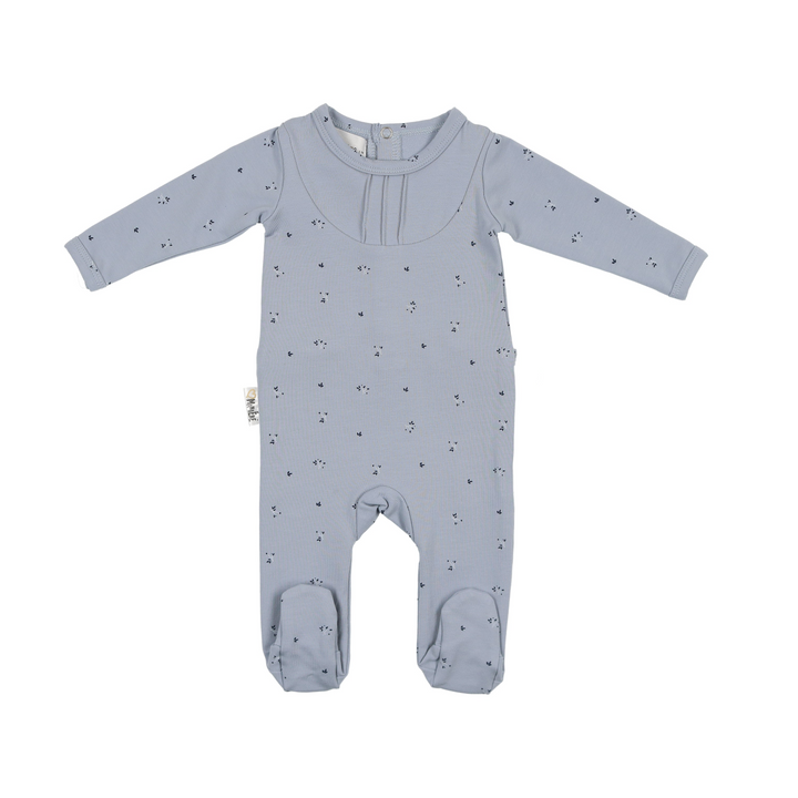 MANIERE BEBE NIÑA PIJAMA LEAFS AND PLEATS BLUE