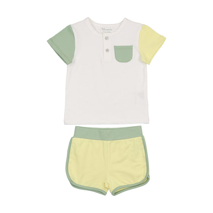 MANIERE NIÑO CONJ. DE SHORT SUNSHINE/RAINBOWS SAGE