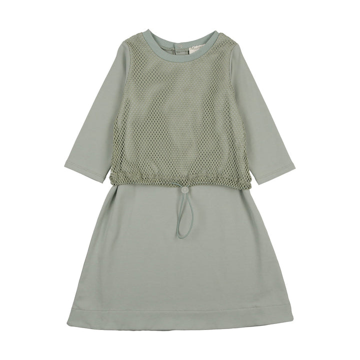 MANIERE NIÑA VESTIDO MESH SPORT 3/4 SLEEVE SAGE