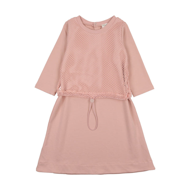 MANIERE NIÑA VESTIDO MESH SPORT 3/4 SLEEVE MAUVE