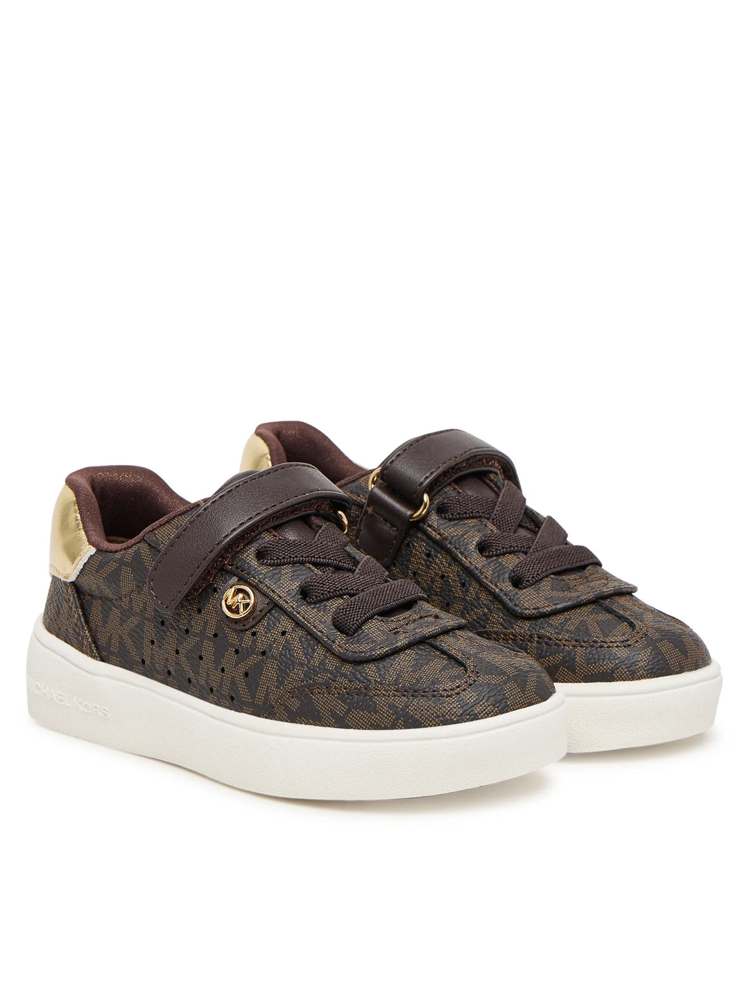 MICHAEL KORS NIÑA ZAPATILLA JEM SCOTTY PS BROWN /GOLD