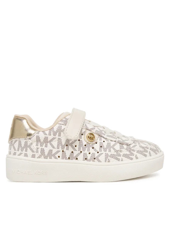 MICHAEL KORS NIÑA ZAPATILLA JEM SCOTTY PS VANILLA/PALE GOLD