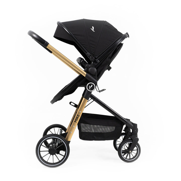 PREMIUM BABY COCHE PARA BEBE TRAVEL SYSTEM MIKE-TS GRIS & BLACK