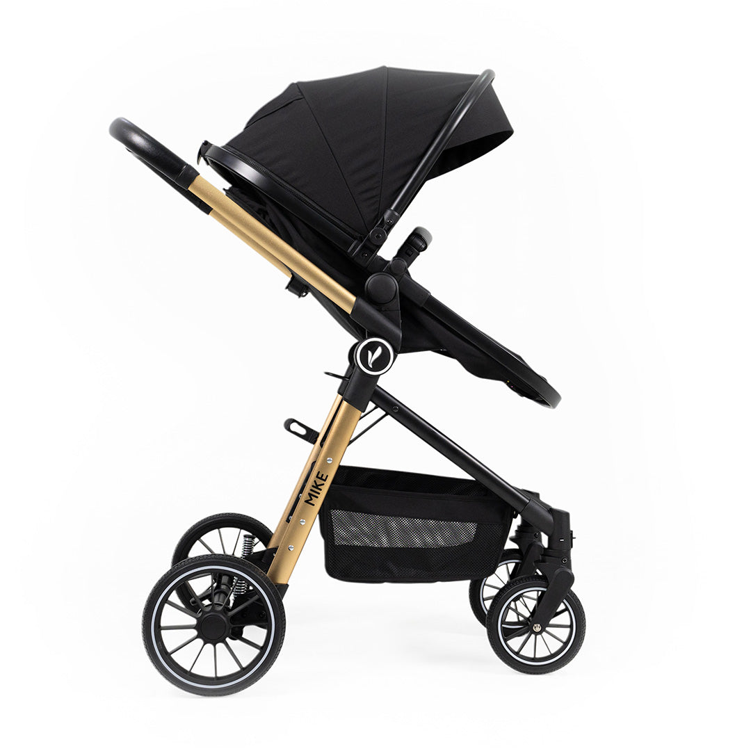 PREMIUM BABY COCHE PARA BEBE TRAVEL SYSTEM MIKE-TS GRIS & BLACK