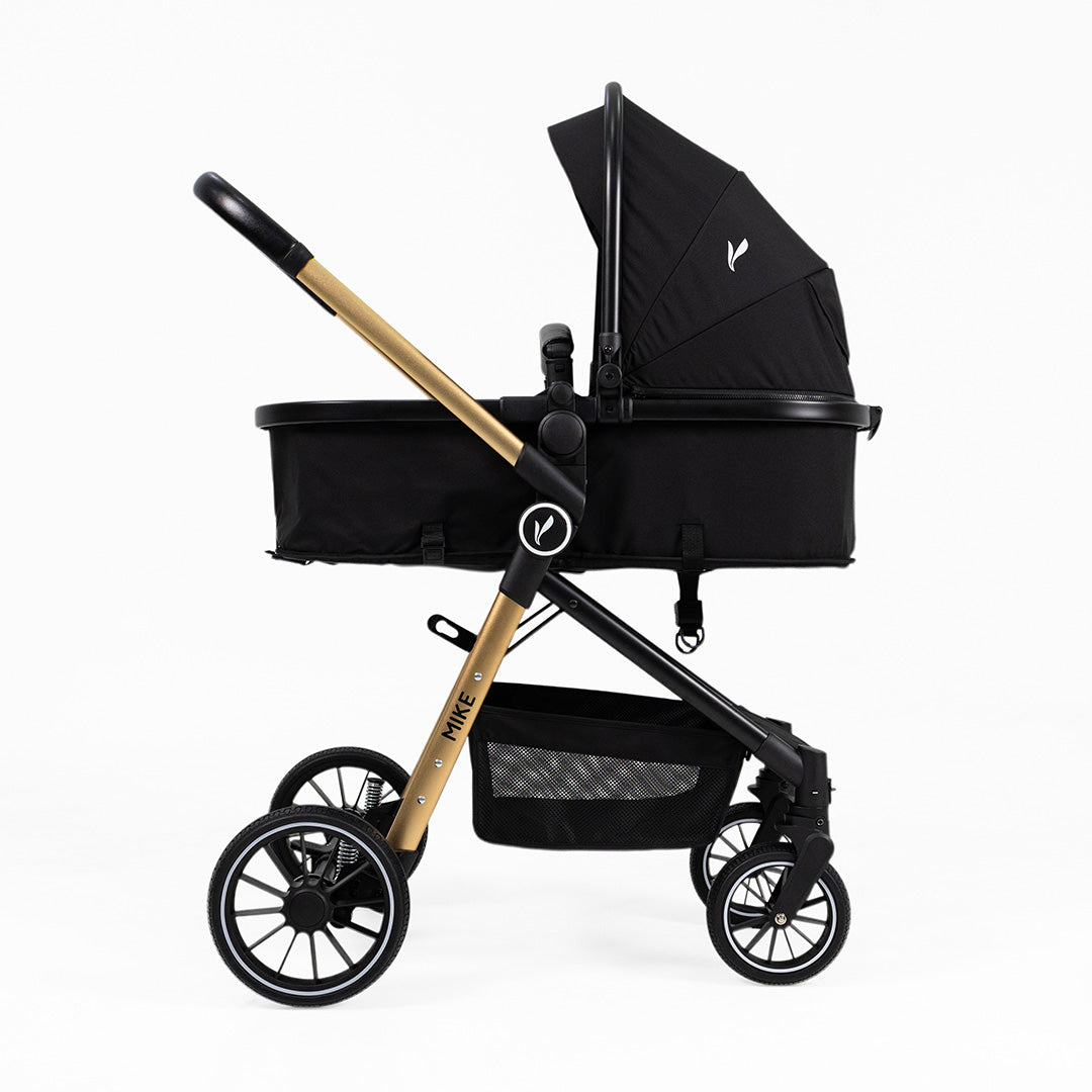 PREMIUM BABY COCHE PARA BEBE TRAVEL SYSTEM MIKE-TS GRIS & BLACK