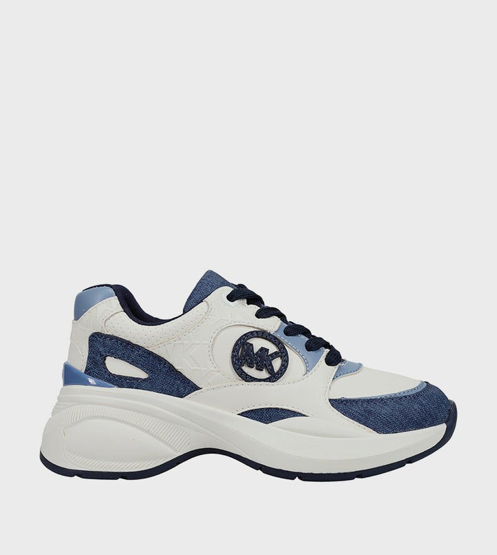 MICHAEL KORS NIÑA ZAPATILLA ZUMA WHITE /DENIM