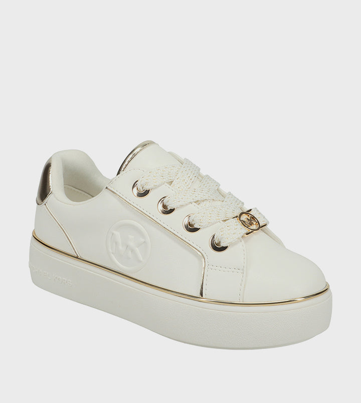 MICHAEL KORS NIÑA ZAPATILLA JORDANA MCCLAIN WHITE/PALE GOLD