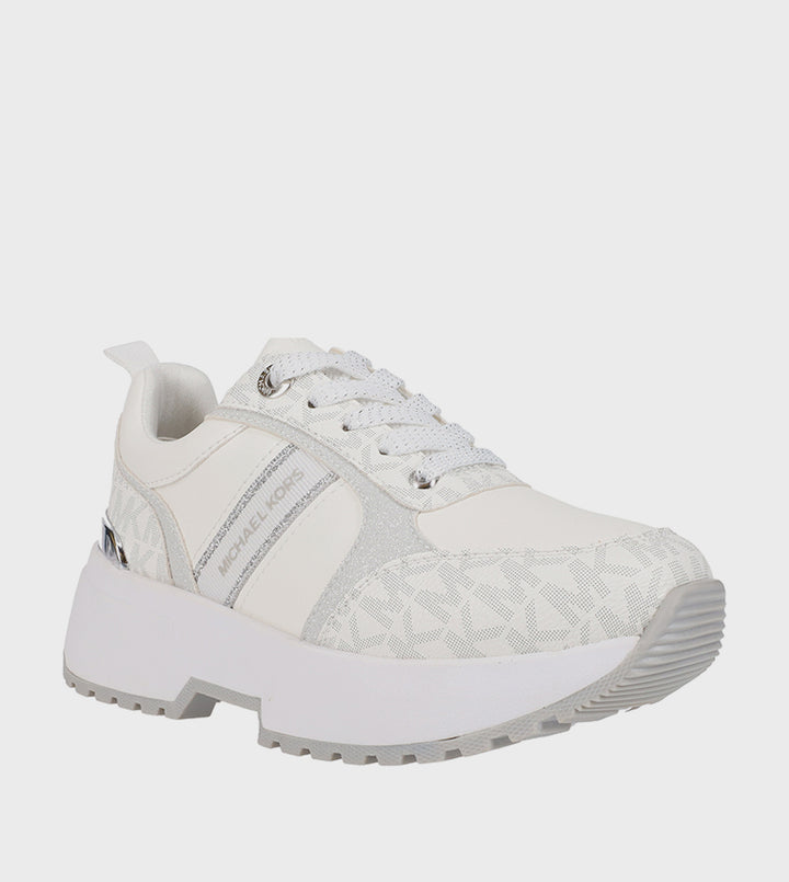 MICHAEL KORS NIÑA ZAPATILLA COSMO MEYERS WHITE /SILVER