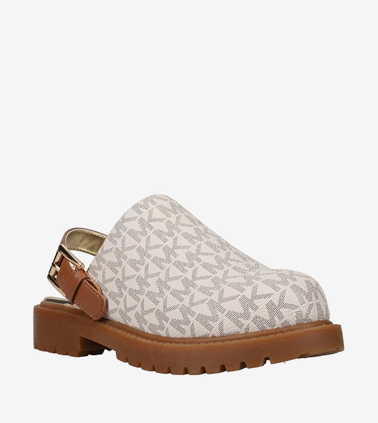 MICHAEL KORS NIÑA ZAPATO COSETTA CLOG VANILLA LOGO