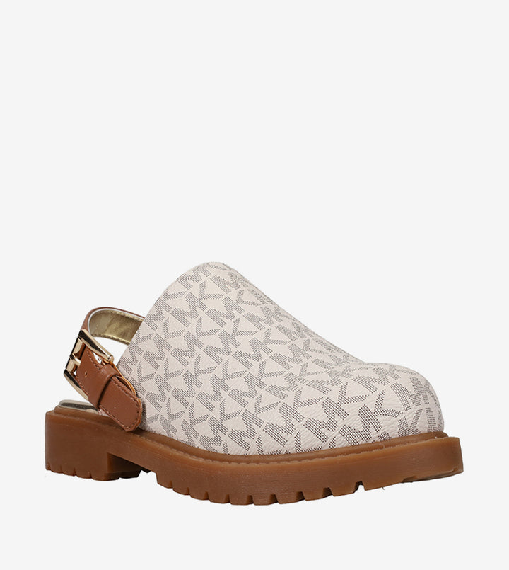 MICHAEL KORS NIÑA ZAPATO COSETTA CLOG VANILLA LOGO