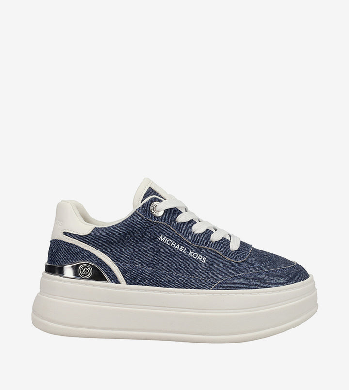 MICHAEL KORS NIÑA ZAPATILLA HAYES DENIM/WHITE NAPPA
