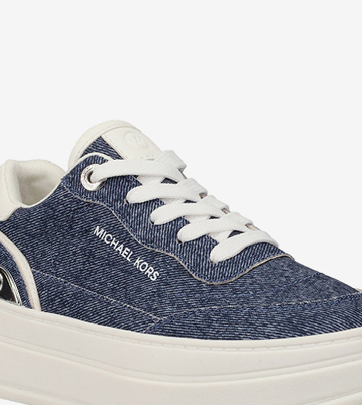 MICHAEL KORS NIÑA ZAPATILLA HAYES DENIM/WHITE NAPPA