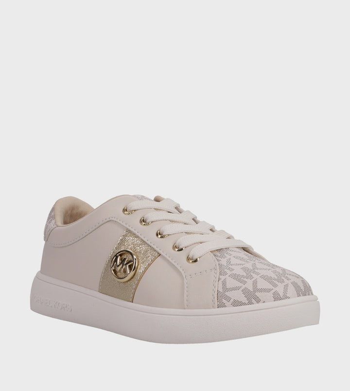 MICHAEL KORS NIÑA ZAPATILLA JEM RAINE VANILLA MONOGRAM/SYNTHETIC/PALE GOLD METALLIC
