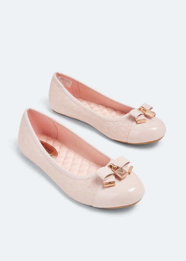 MICHAEL KORS NIÑA ZAPATO KENYA LOCK BALLET/ROSE GOLD