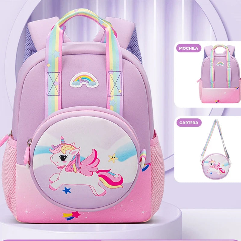 Wolfy Mochila Unicorn Lila