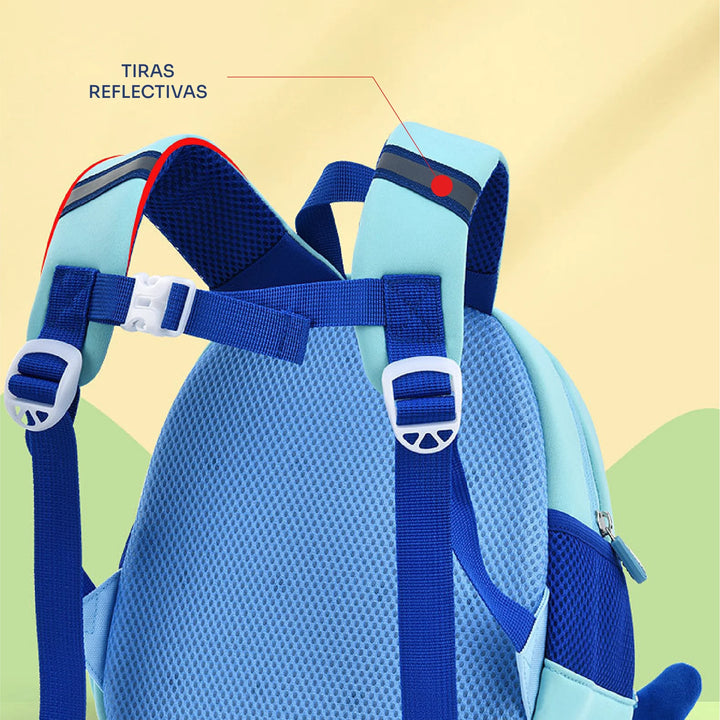 Wolfy Mochila Shark Celeste
