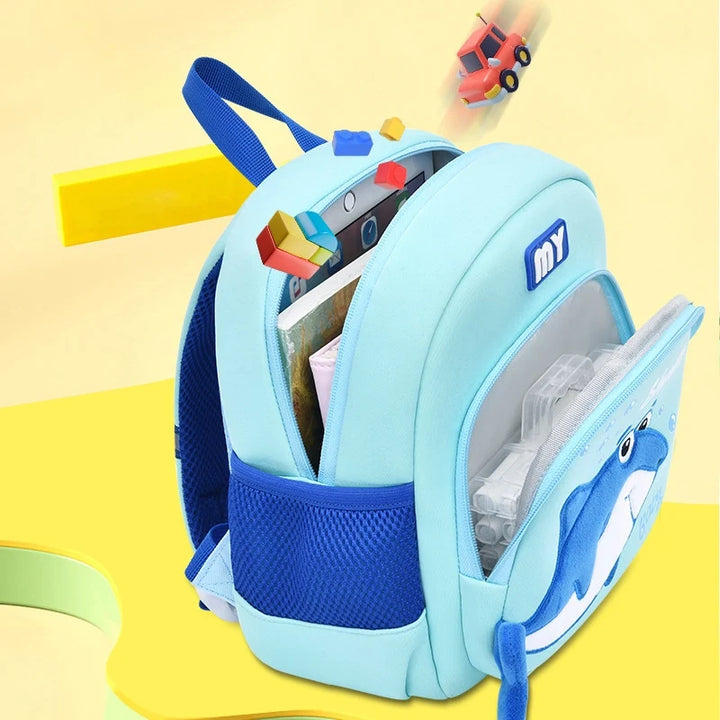 Wolfy Mochila Shark Celeste