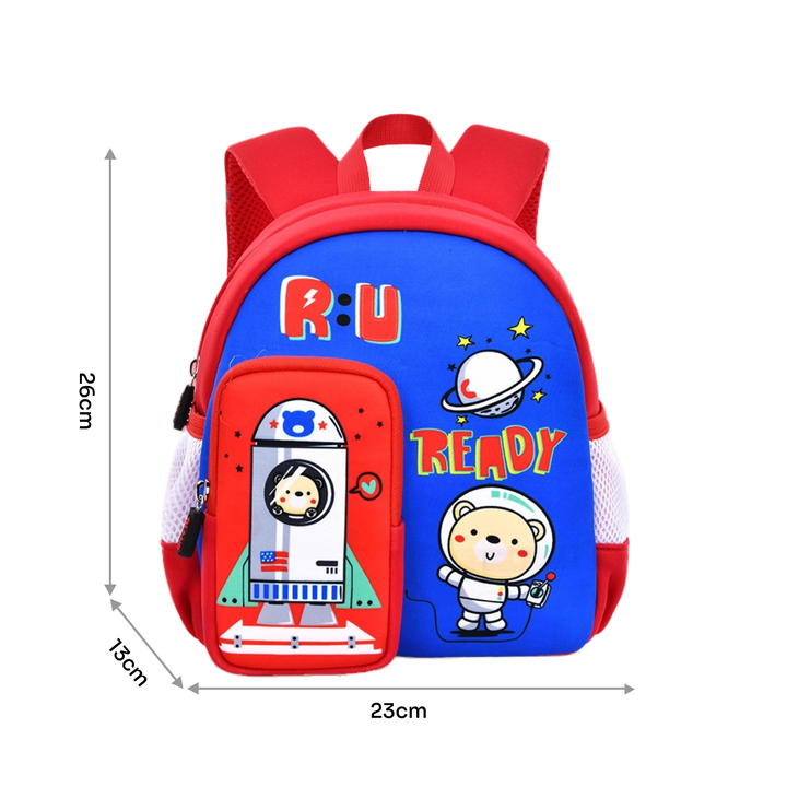 Wolfy Mochila Rocket Rojo