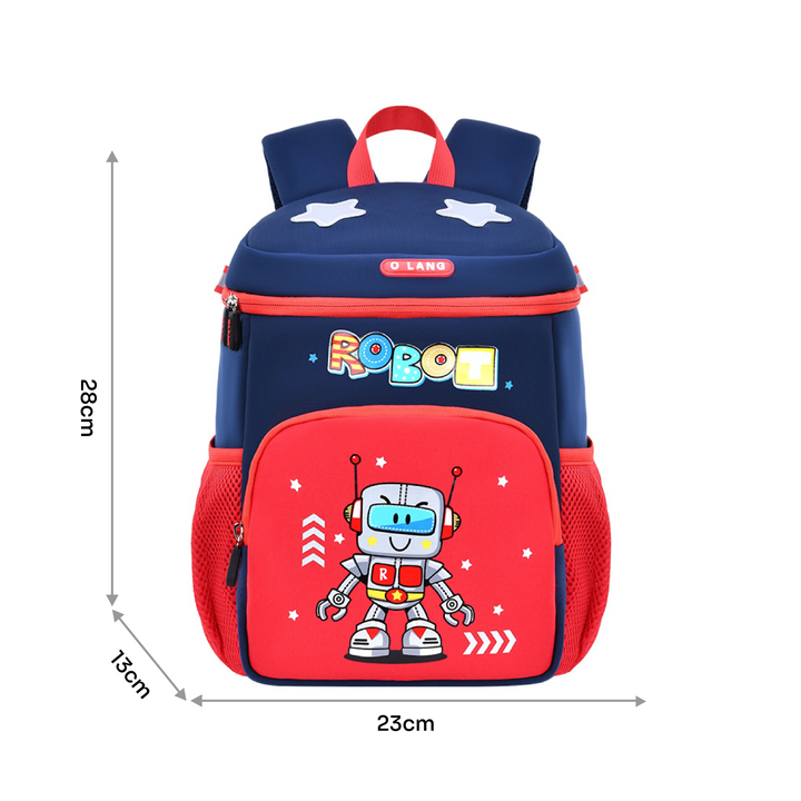 Wolfy Mochila Robot Azul Marino