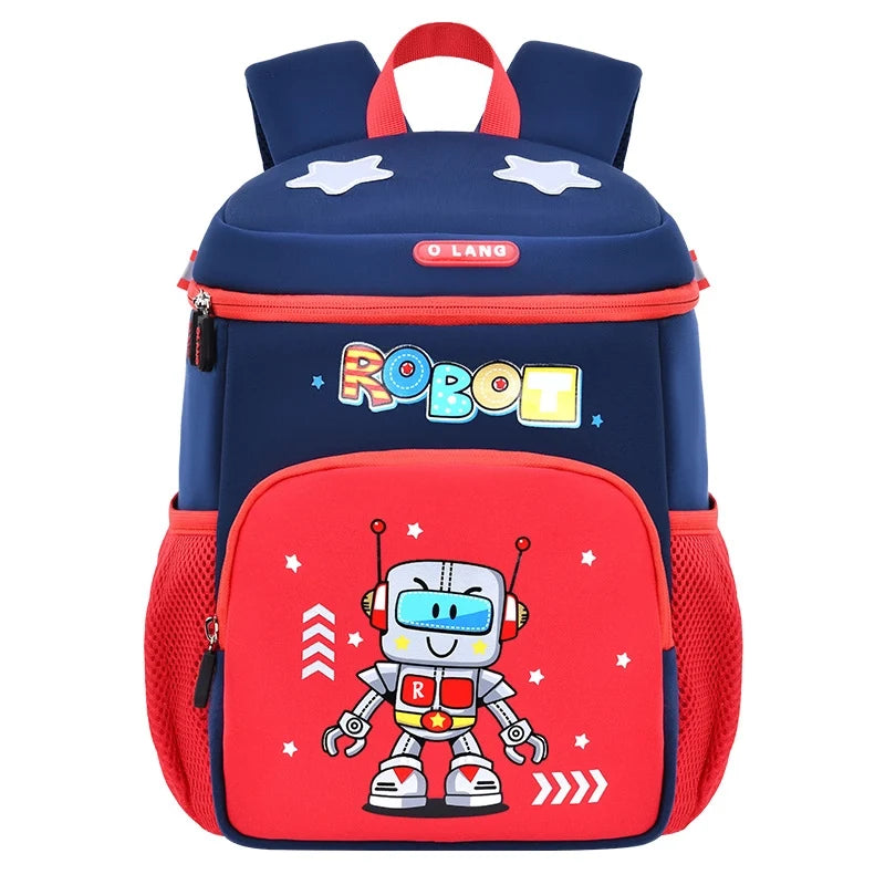 Wolfy Mochila Robot Azul Marino