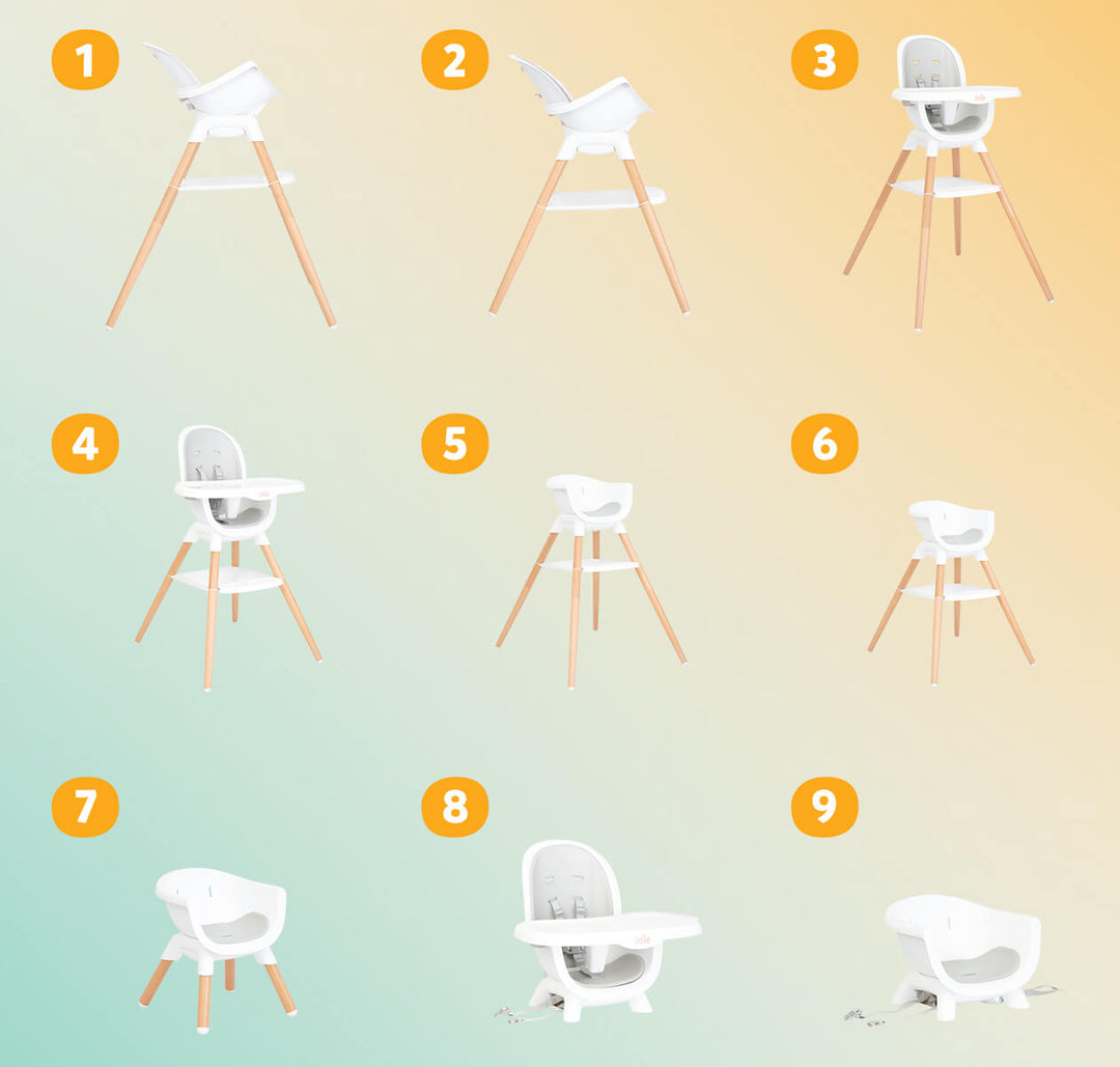 JOIE SILLA DE COMER CHESTNUT LOLA 6 EN 1