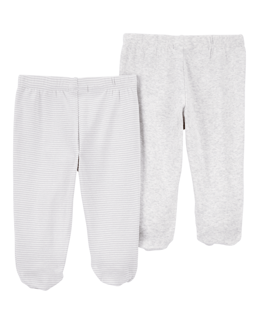 CARTERS BEBE NIÑO PANTALON GRAY PK2