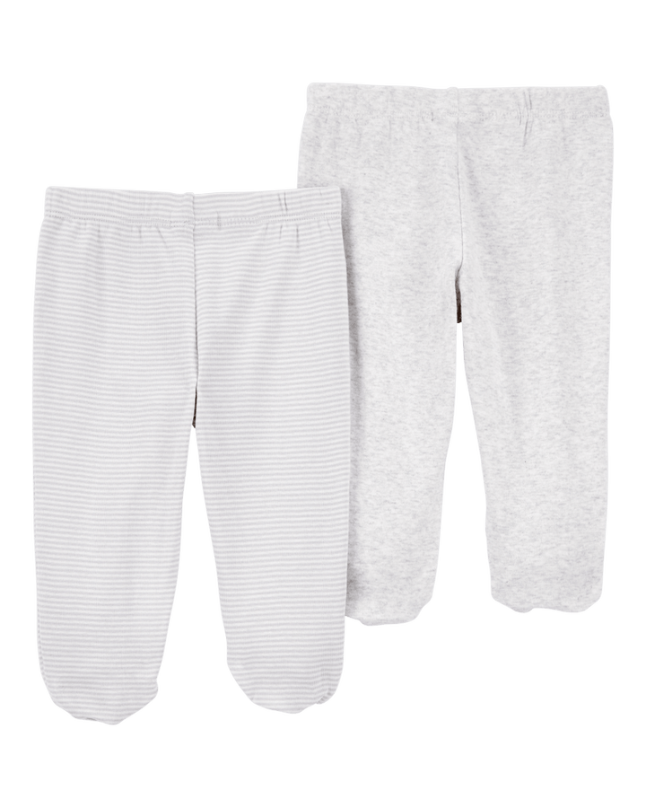 CARTERS BEBE NIÑO PANTALON GRAY PK2