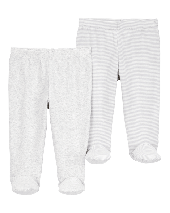 CARTERS BEBE NIÑO PANTALON GRAY PK2