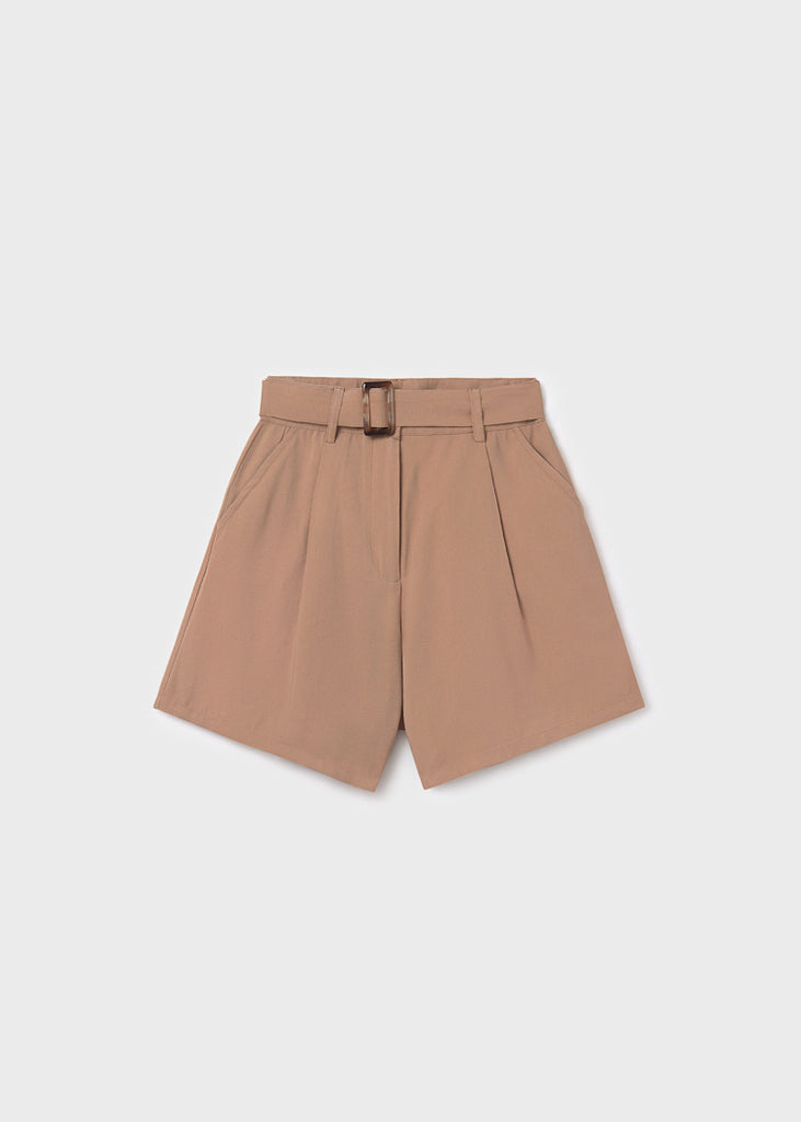 小物 CHIEKO+ far tail belt short hair camel pantalon-corto-con-cinturon-