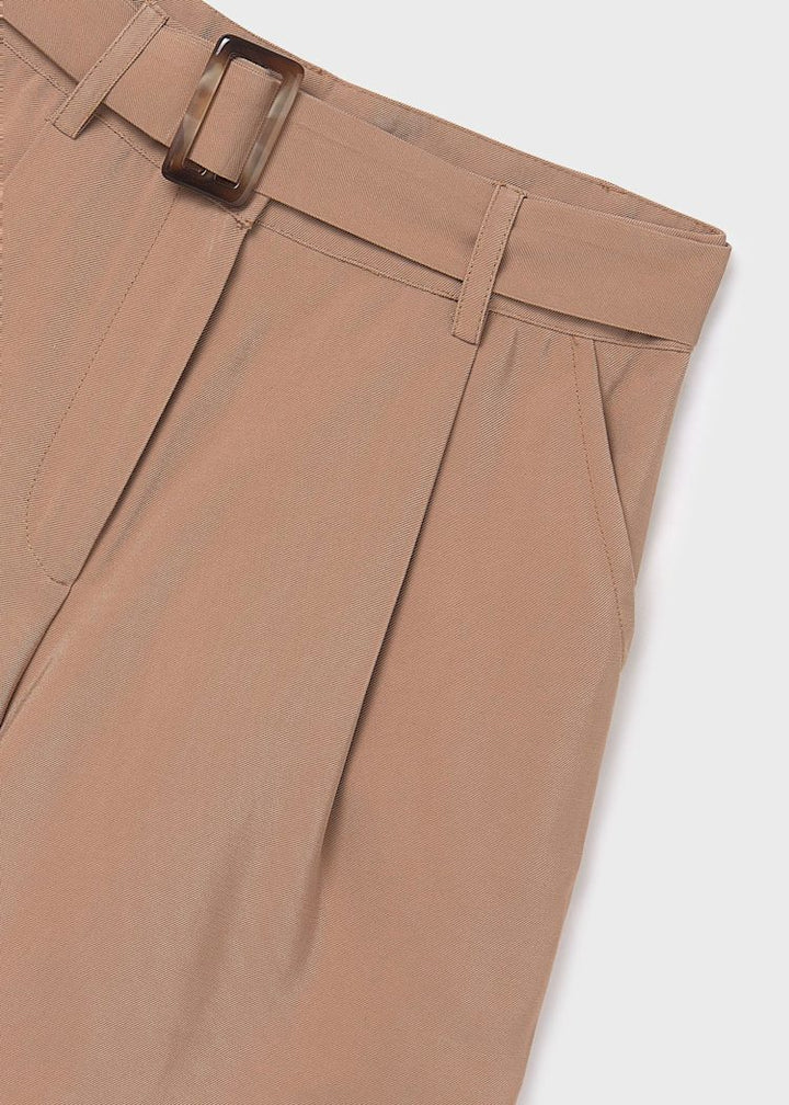 MAYORAL NIÑA SHORT WITH BELT CAMEL
