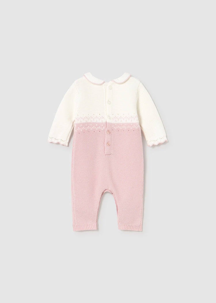 MAYORAL BEBE NIÑA ROMPER TRICOT CRYSTAL