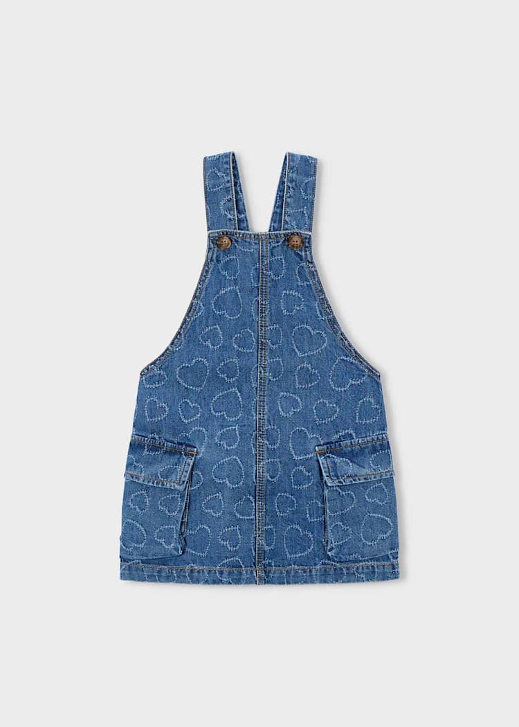 Mayoral Falda Denim Fluido Corazon para Niña
