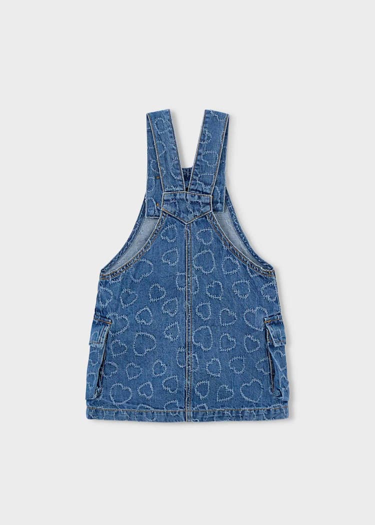 Mayoral Falda Denim Fluido Corazon para Niña