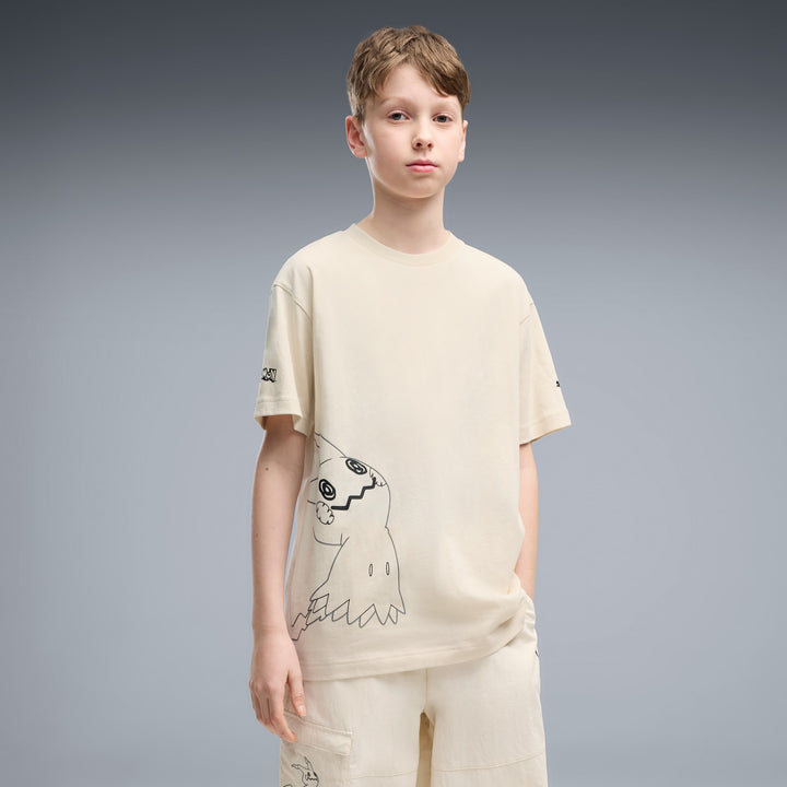 PUMA NIÑO TSHIRT POKEMON RELAXED GRAPHIC B WHITE