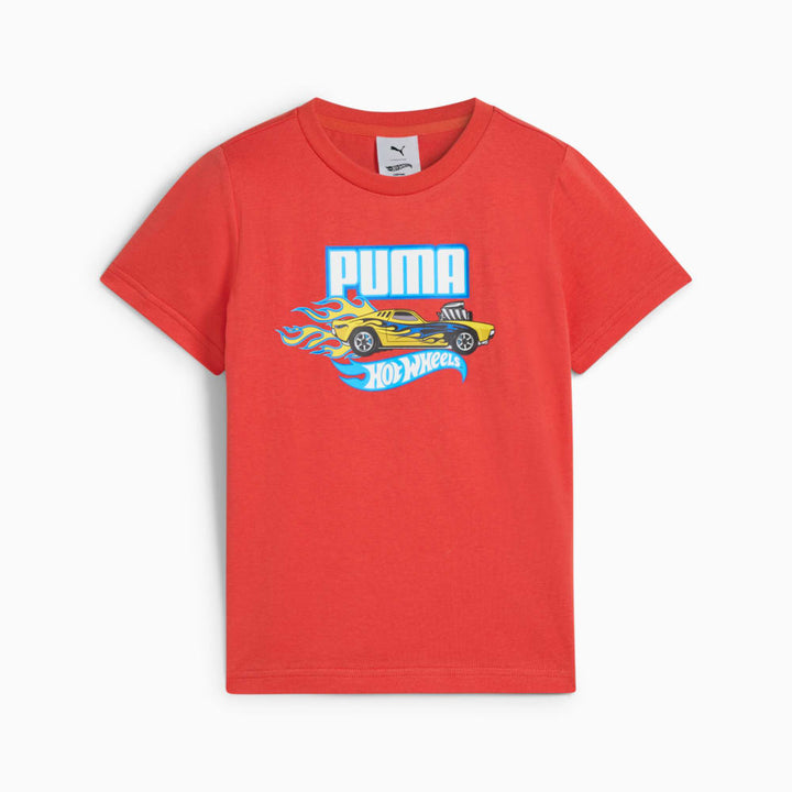 PUMA NIÑO TSHIRT X HOT WHEELS GRAPHIC RED